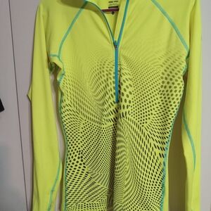 Nike Pro Yellow Long Sleeve Top